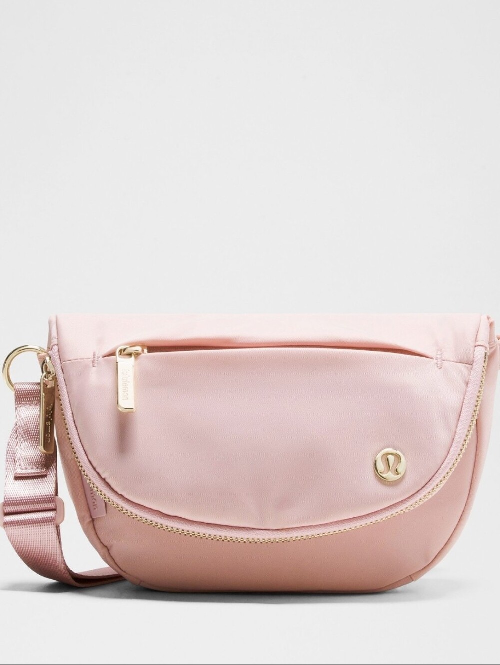 Lululemon All Night Festival Crossbody Bag Micro 2L Pink Haze with Gold Hardware